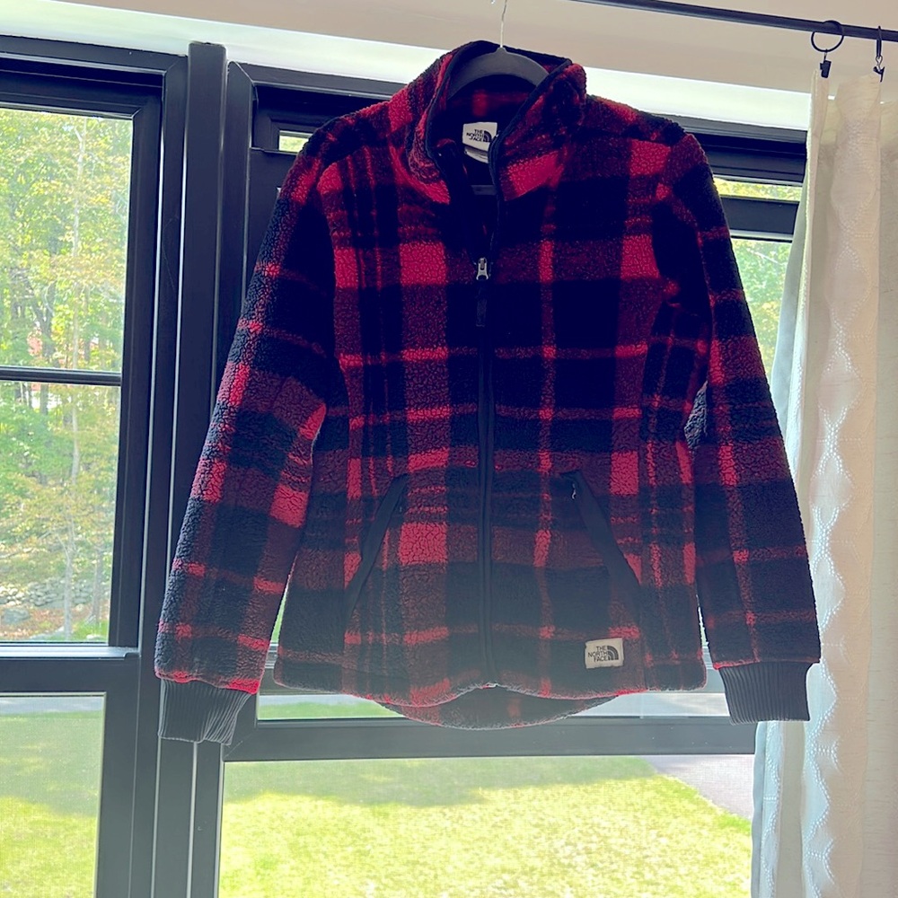 Plaid Northface fleece